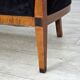 1950s, Danish art deco 2-seater sofa, ash wood, furniture velour.