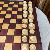 Wooden checkers game