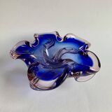 Cendrier/coupe décorative en verre tchèque vintage – années 1960