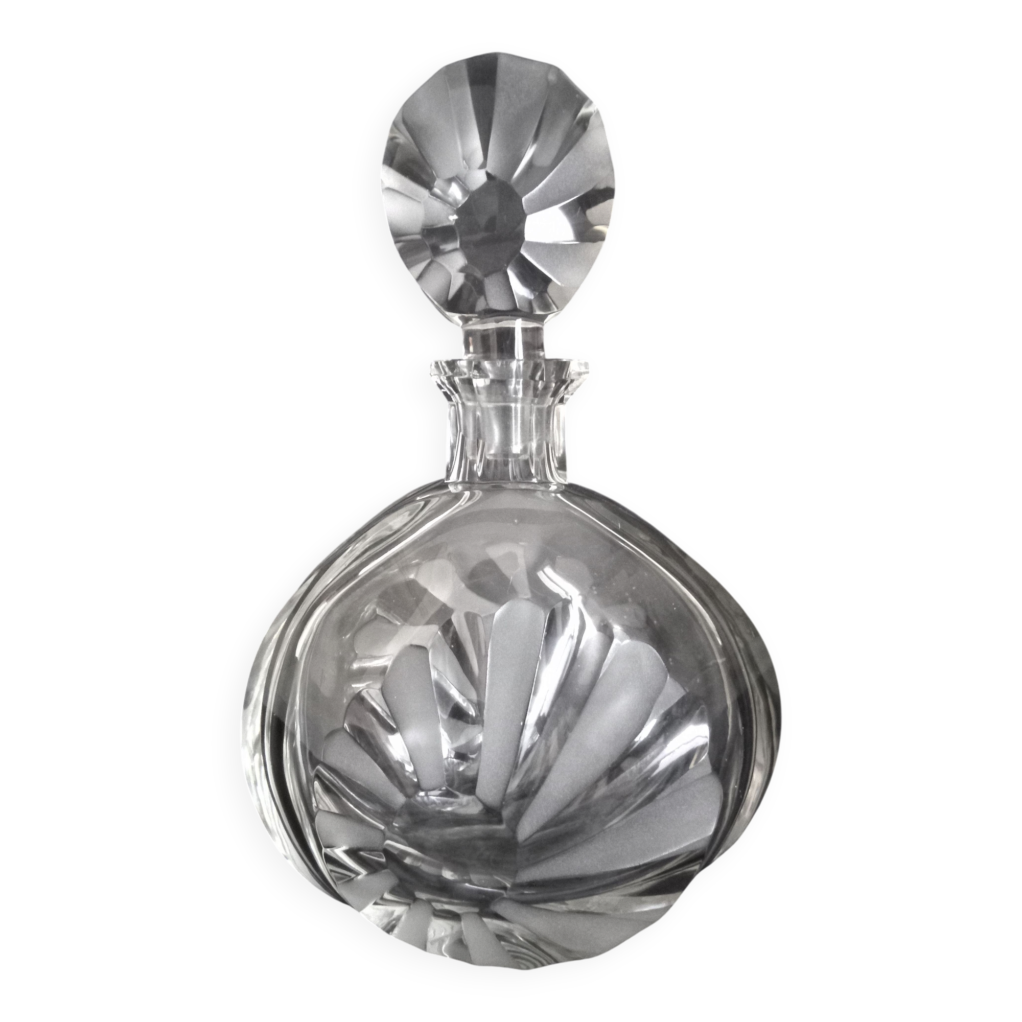 Large Art Deco crystal spirit decanter
