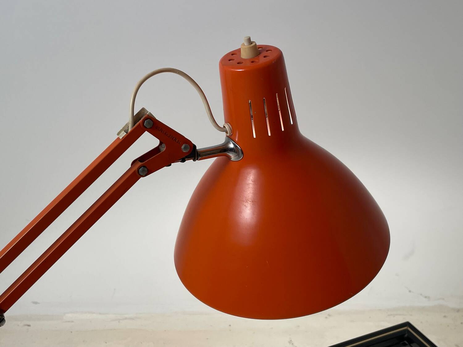 Luxo Regent lamp 1960 orange