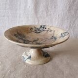 antique compote dish with floral decoration, diameter 21 cm