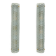 Pair of Modern Italian Brass and Murano Glass Textured Light Green Wall Sconce