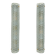 Pair of Modern Italian Brass and Murano Glass Textured Light Green Wall Sconce