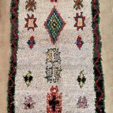 Tapis Berbère Boucherouite coloré - 119 x 224 cm