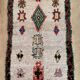 Tapis Berbère Boucherouite coloré - 119 x 224 cm