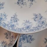 Rivanel blue opaline dessert plates – 1960s