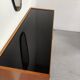 Scandinavian vintage wood and glass enfilade , 50s/60s