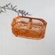 Authentic French vintage pink glass salt and pepper set