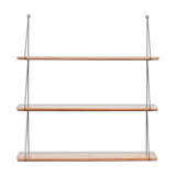 Wall shelf, 1960s, solid beech wood