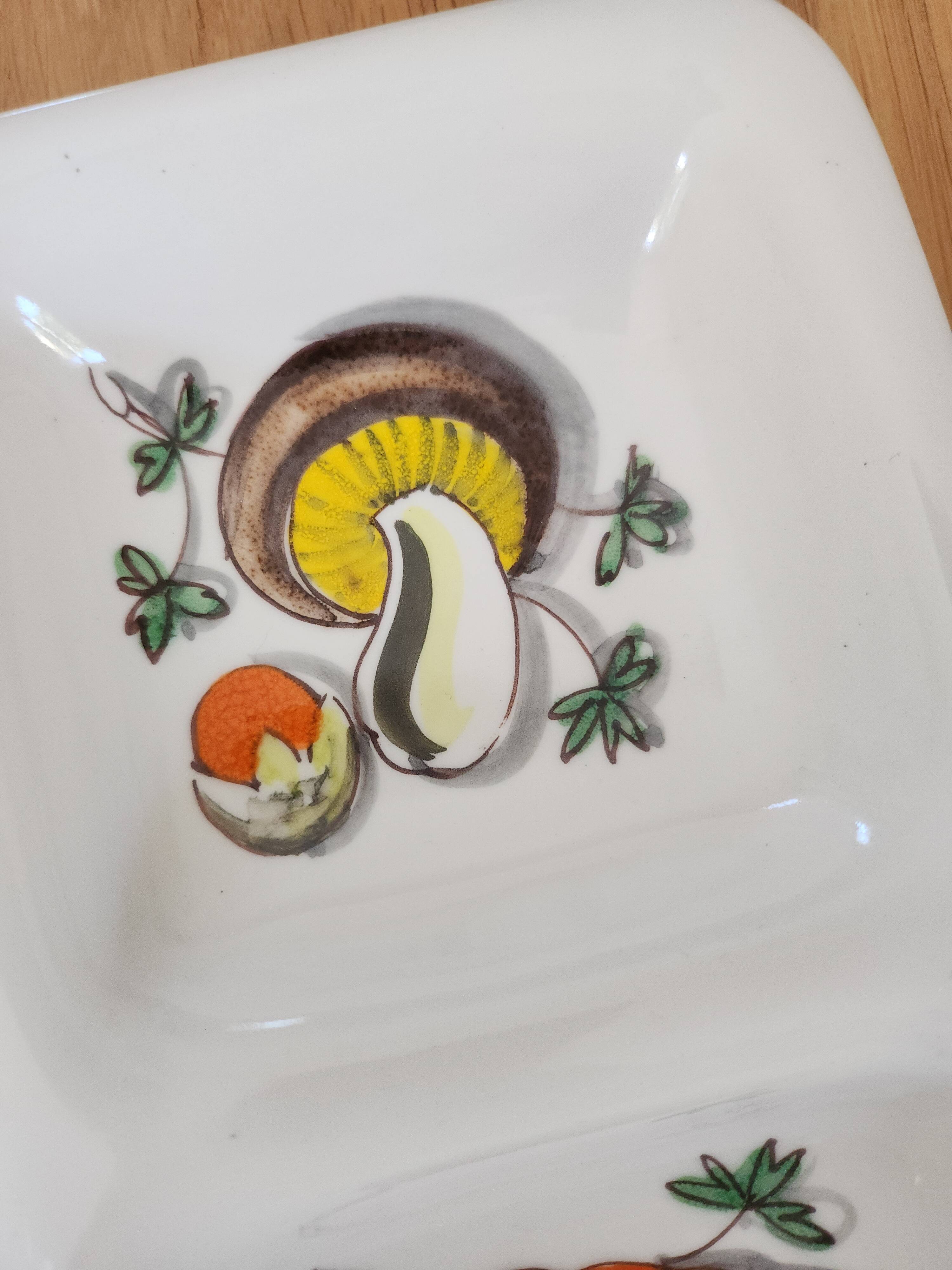 Large vintage ceramic hors d'oeuvre / antipasti platter Mancer (Italy)