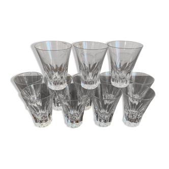 Set of 12 liquor glasses