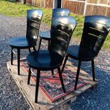 Lot of 4 vintage Baumann chairs