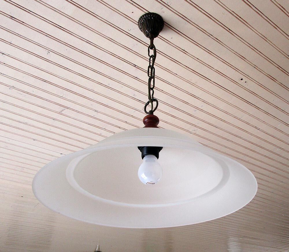 Satin glass dome suspension