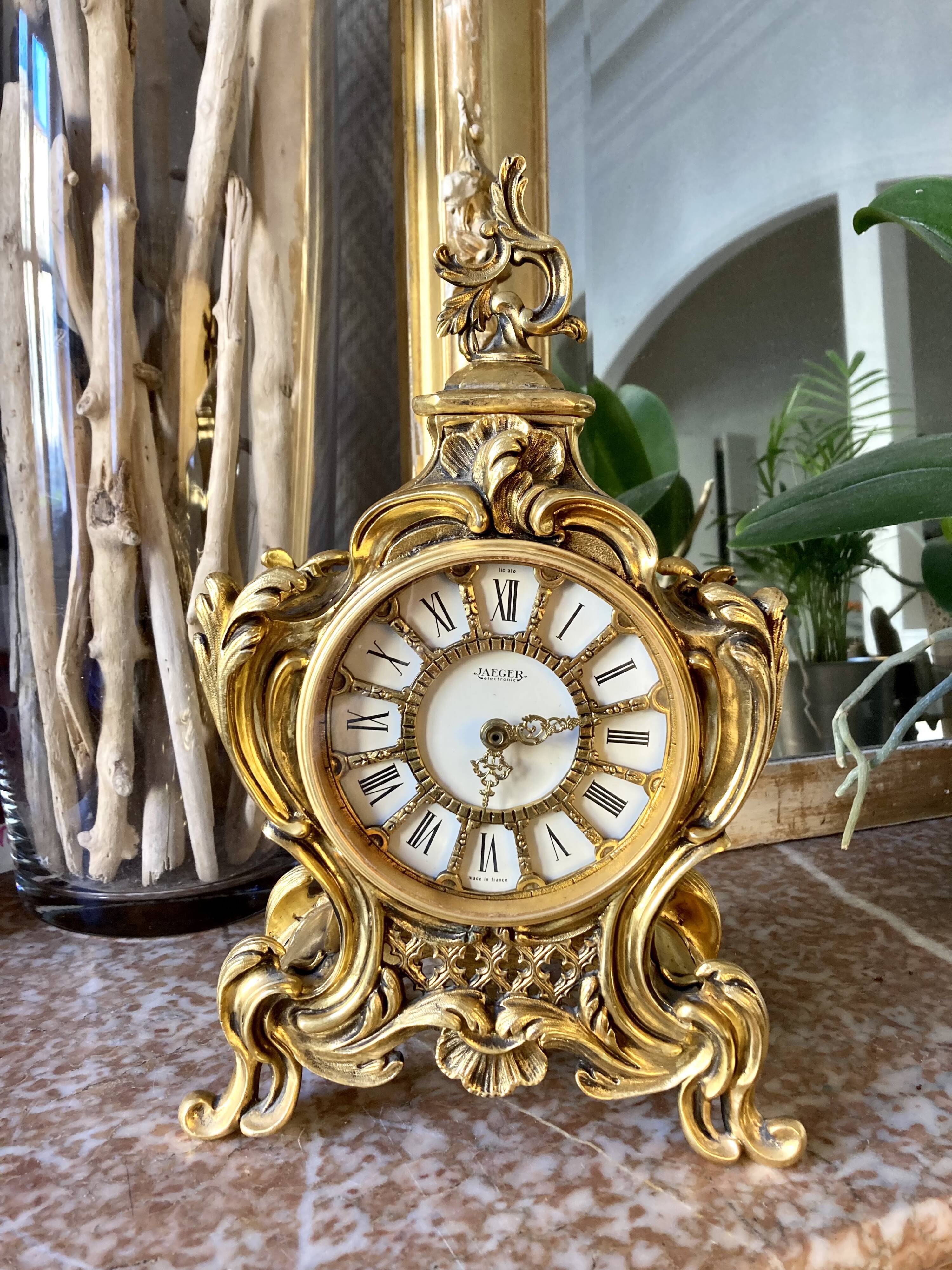 Jaeger bronze cartel pendulum