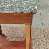 Old Louis XVI style console with marble top