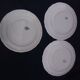 3 plates in opaque porcelain of Lunéville diam 22 cm