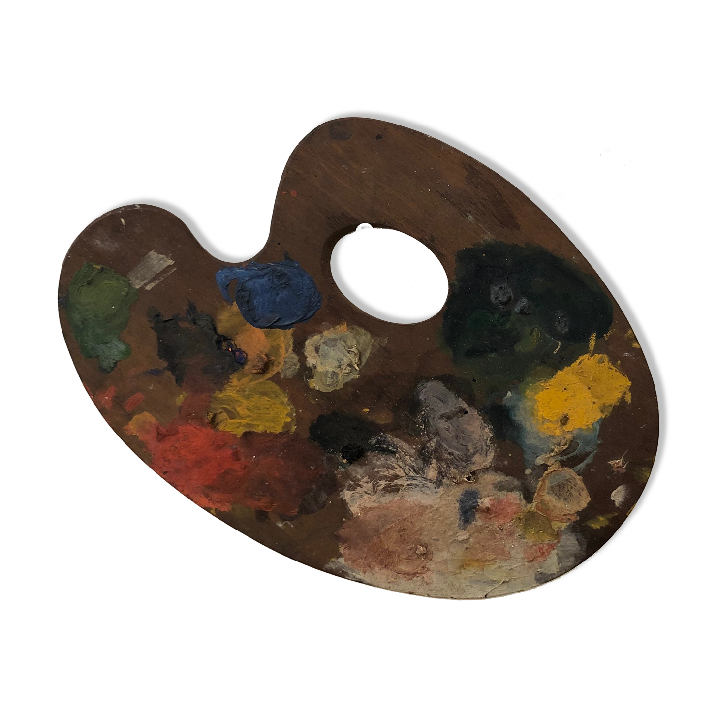 Wooden painter's palette