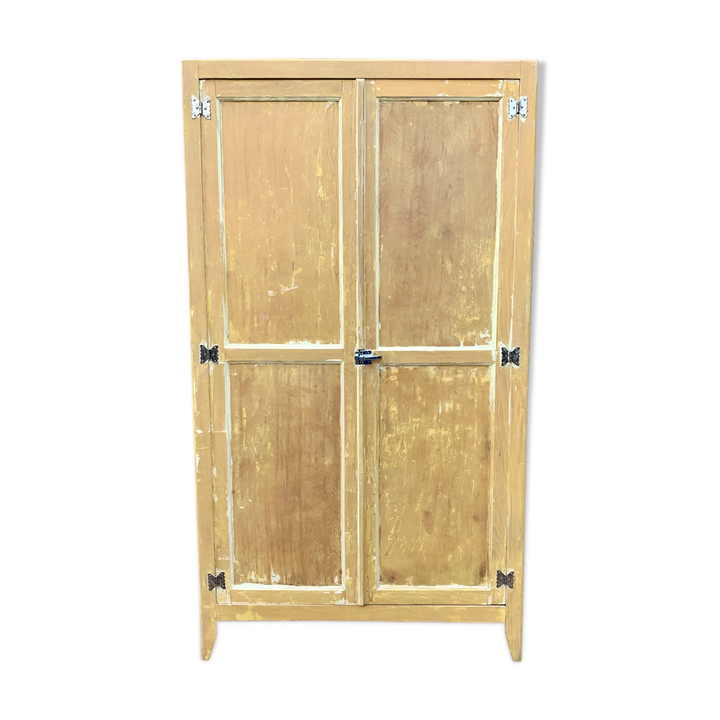 Parisian wardrobe in patinated wood