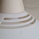 Lacquered metal pendant light from the 80s