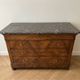 Commode ancienne en noyer avec plateau marbre