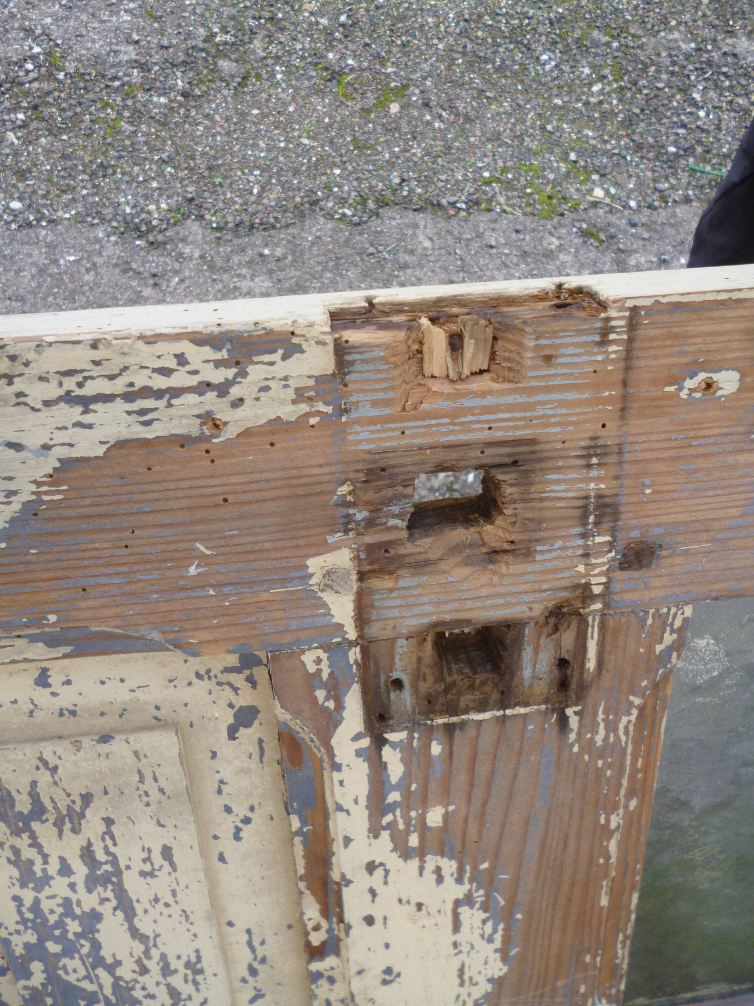 Wooden door old patina