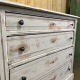 Patinated chest of drawers