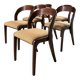 Set of 6 "Gondole" chairs by Baumann from the 1960s.
