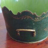 Glass cooler painted sheet metal directory cache pot