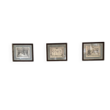 Suite de trois gravures, extraites de “l’instruction du Roy” Antoine de Pluvinel, 1666