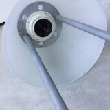 Glass and metal table lamp - Italian design 1990