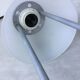 Glass and metal table lamp - Italian design 1990