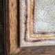 Old Italian Ceramic Trivet and Wooden Frame