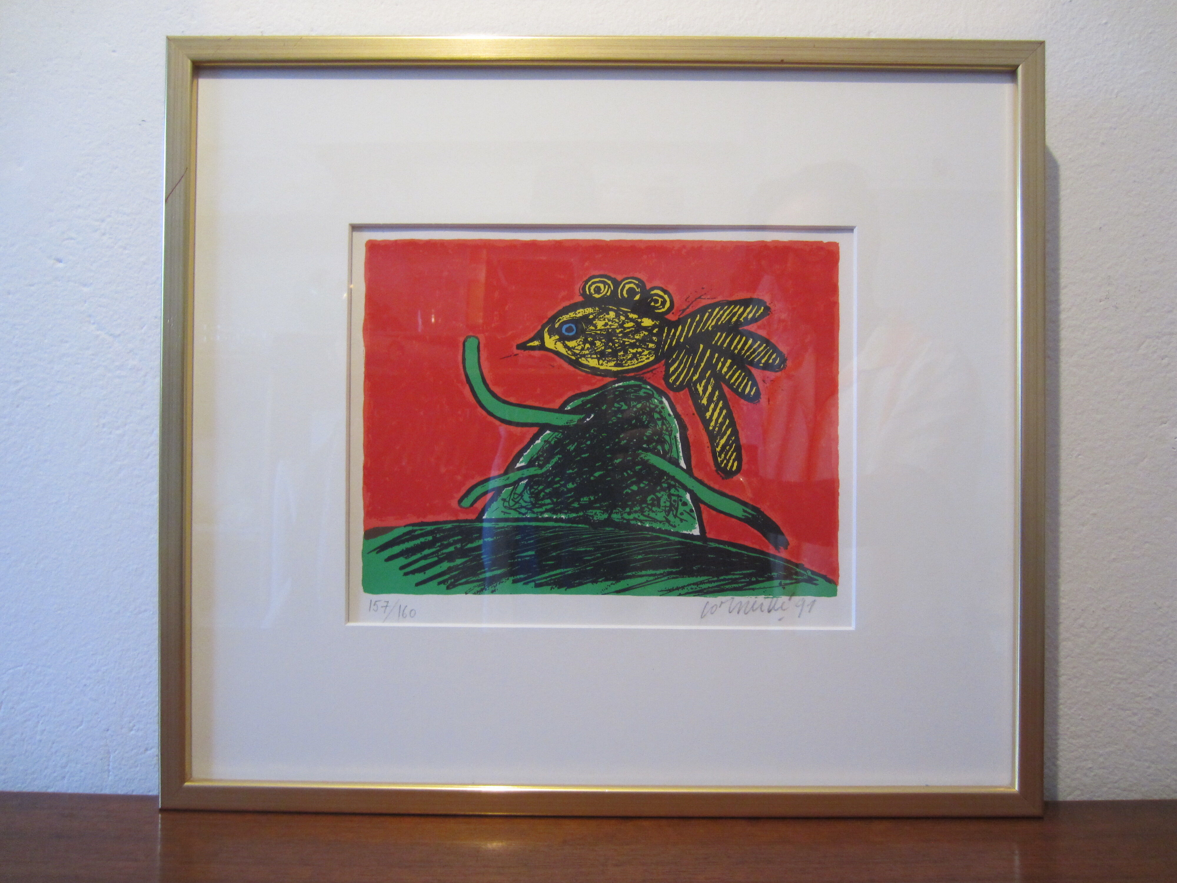 Lithograph signed and numbered by Beverloo Corneille 1991