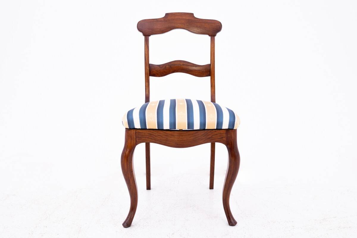 Five antique chairs, Northern Europe, around 1890. After renovation.