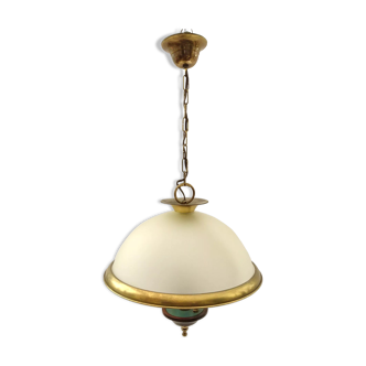 Suspension in Solid Brass Glass and Wood