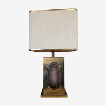 Desk lamp by Willy Daro in agate, 1970s