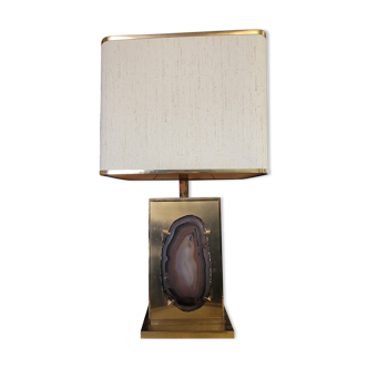 Lampe de bureau par Willy Daro en agate , 1970s