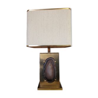 Desk lamp by Willy Daro in agate, 1970s