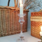 Glass candle holder