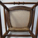 Ancienne chaise volante Louis XVI cannée noeud