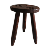 Wooden tripod stab with compass feet