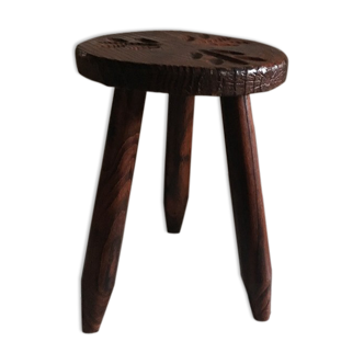 Wooden tripod stab with compass feet