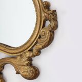 20th Century Belgian baroque mirror in gilded wood