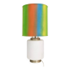 Lampe de table en verre blanc avec trois options d'éclairage, Italie