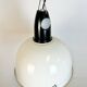 ndustrial Soviet White Enamel Pendant Lamp, 1960s