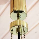 Suspension Limburg en verre et laiton