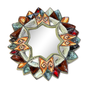 Miroir en céramique - atelier