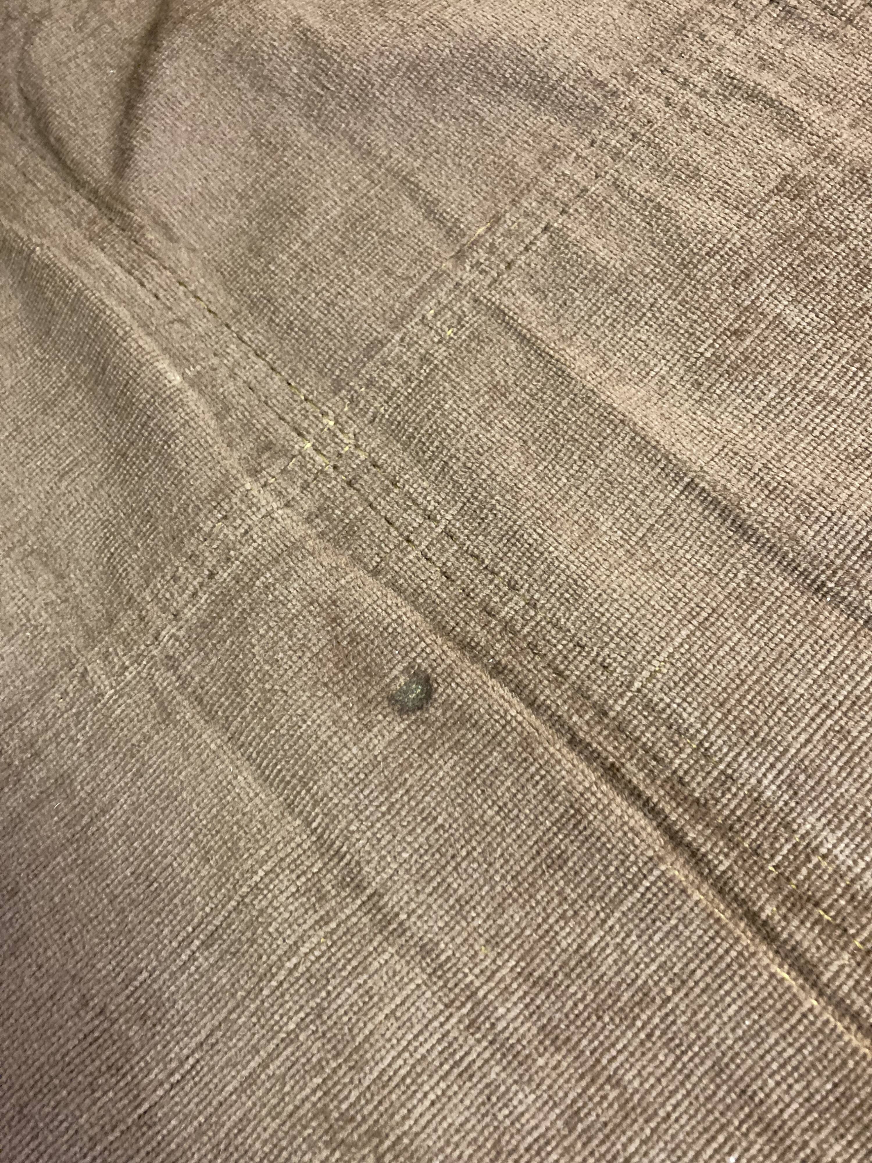 Vintage velvet fireside chair