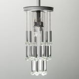 Chandelier 8 lights 24 pendants sciolari 70s vintage modern